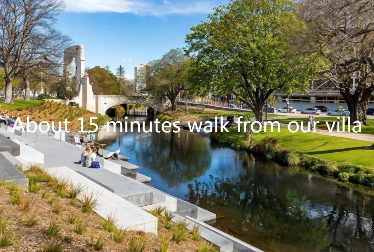 City Centre Superior Villa 3 Large Double Bedrooms Christchurch Dış mekan fotoğraf